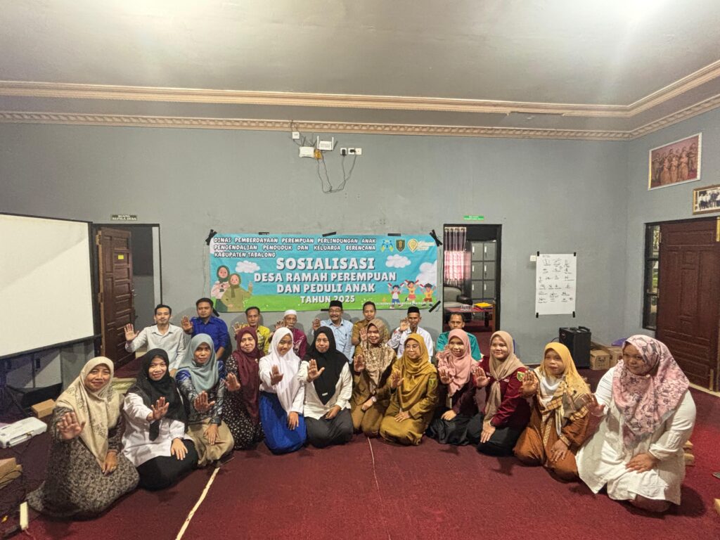 DPAP2KB Tabalong Gelar Sosialisasi Desa Ramah Perempuan dan Peduli Anak di Desa Paliat